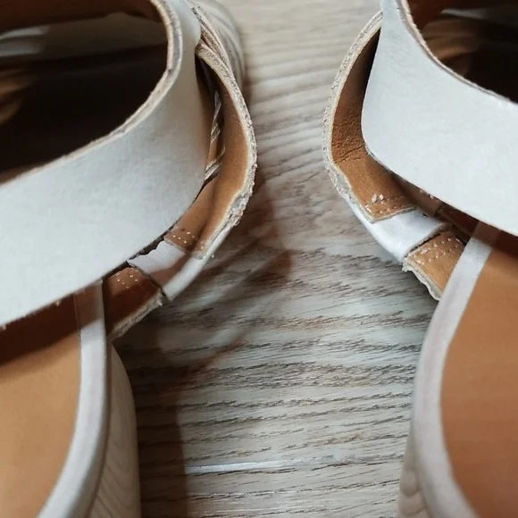 Lucky Brand Natissha Slingback Open Toe Low Tan Block Heel Shoes Size 7 - Picture 9 of 13